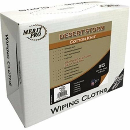 GOURMETGALLEY 27370 8 lbs No. 10 Box Desert Storm Cotton Knit Wiping Cloth GO3579629